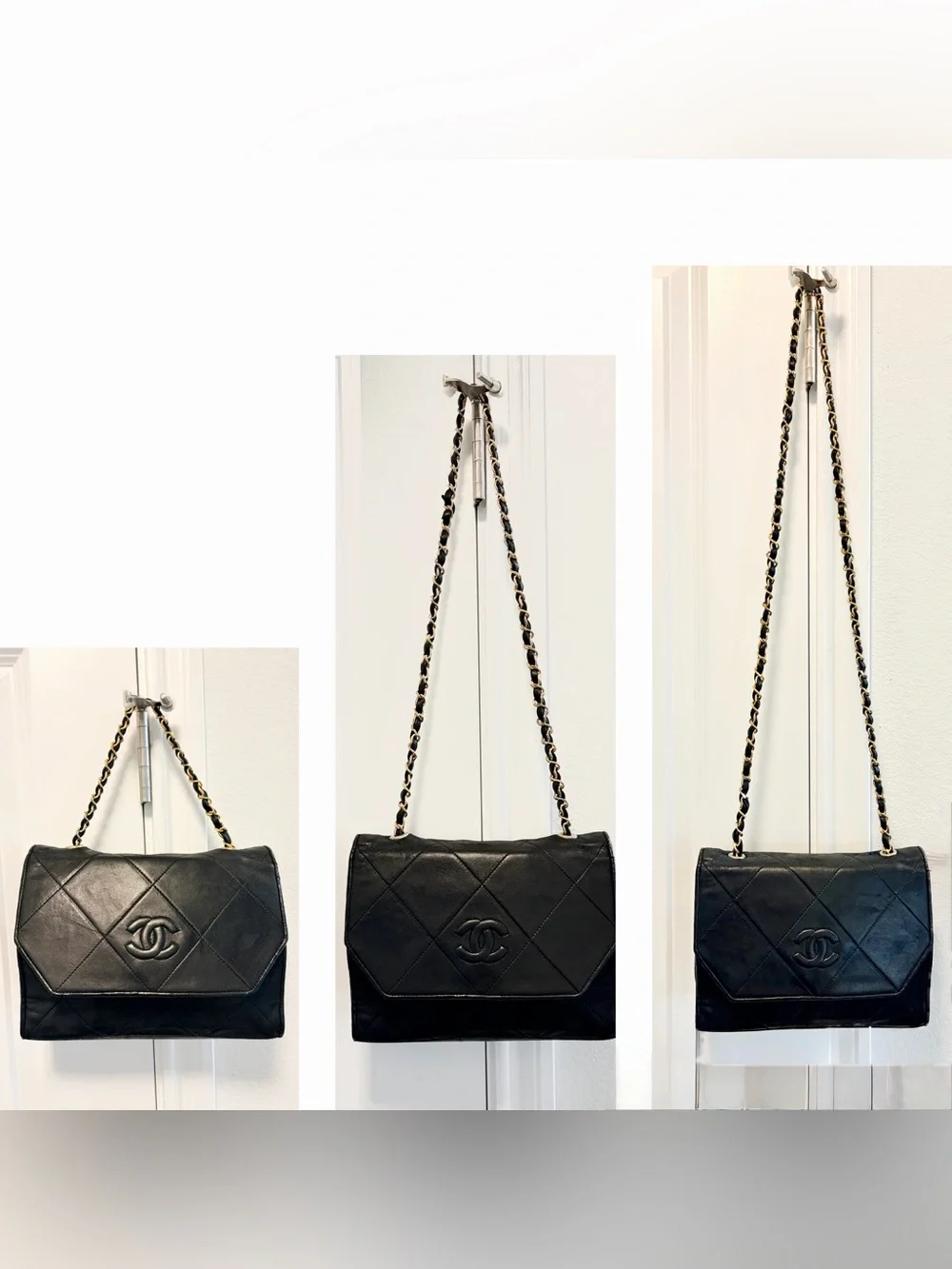 Auth CHANEL Quilted CC Matelasse Lambskin Leather 24K Single Flap Bag
